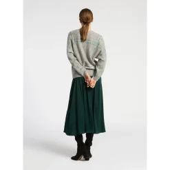 Halflange rok met elastiek