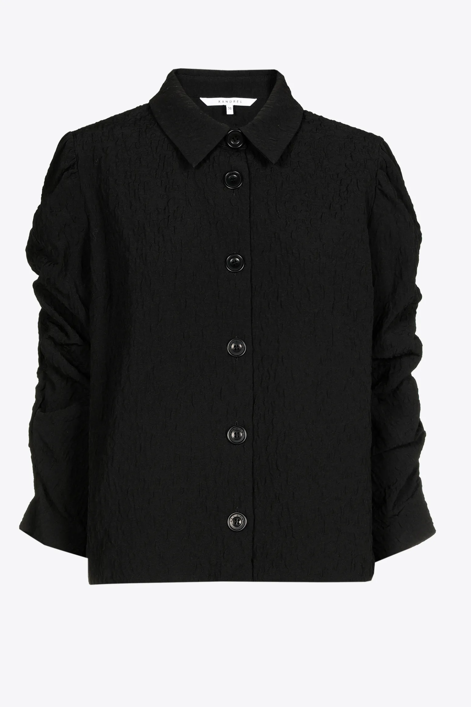 Jacquard blouse met bloemenprint