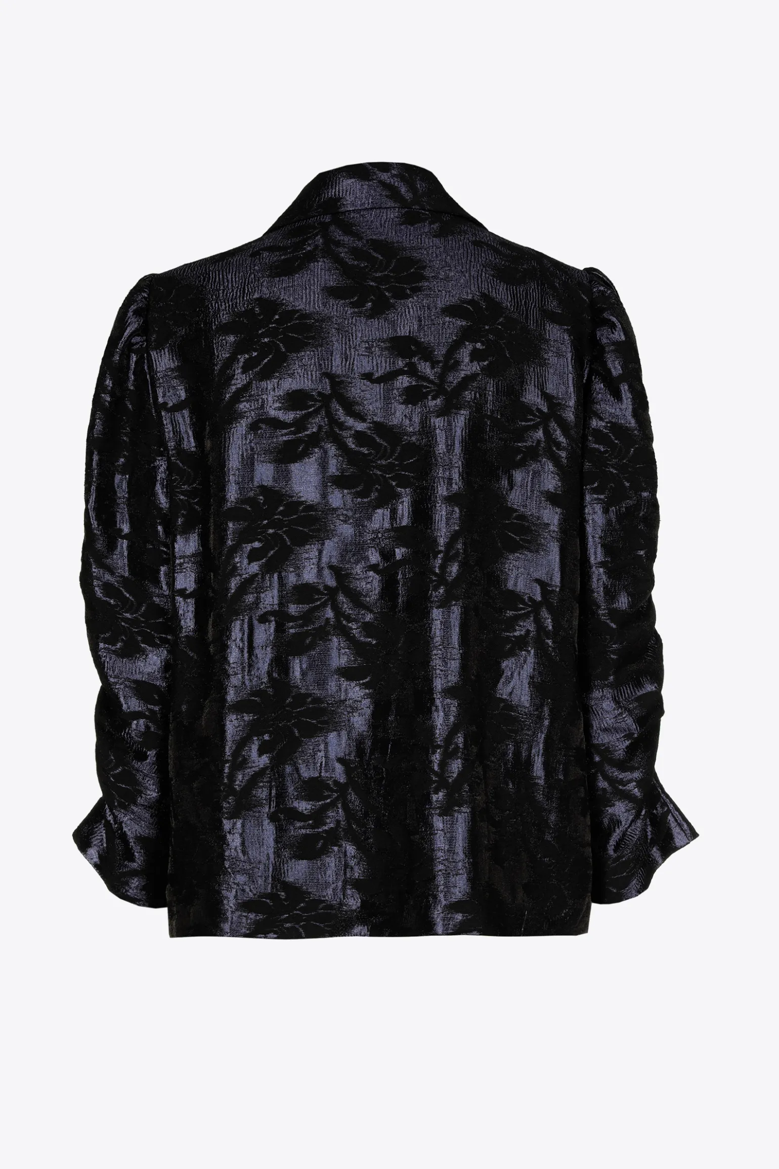 Jacquard blouse met bloemenprint