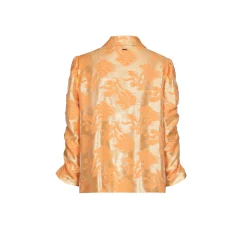 Jacquard blouse met bloemenprint