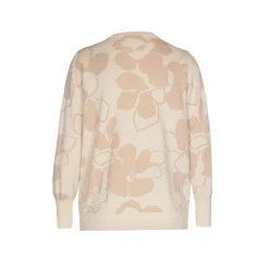 Jacquard gilet met bloemenprint