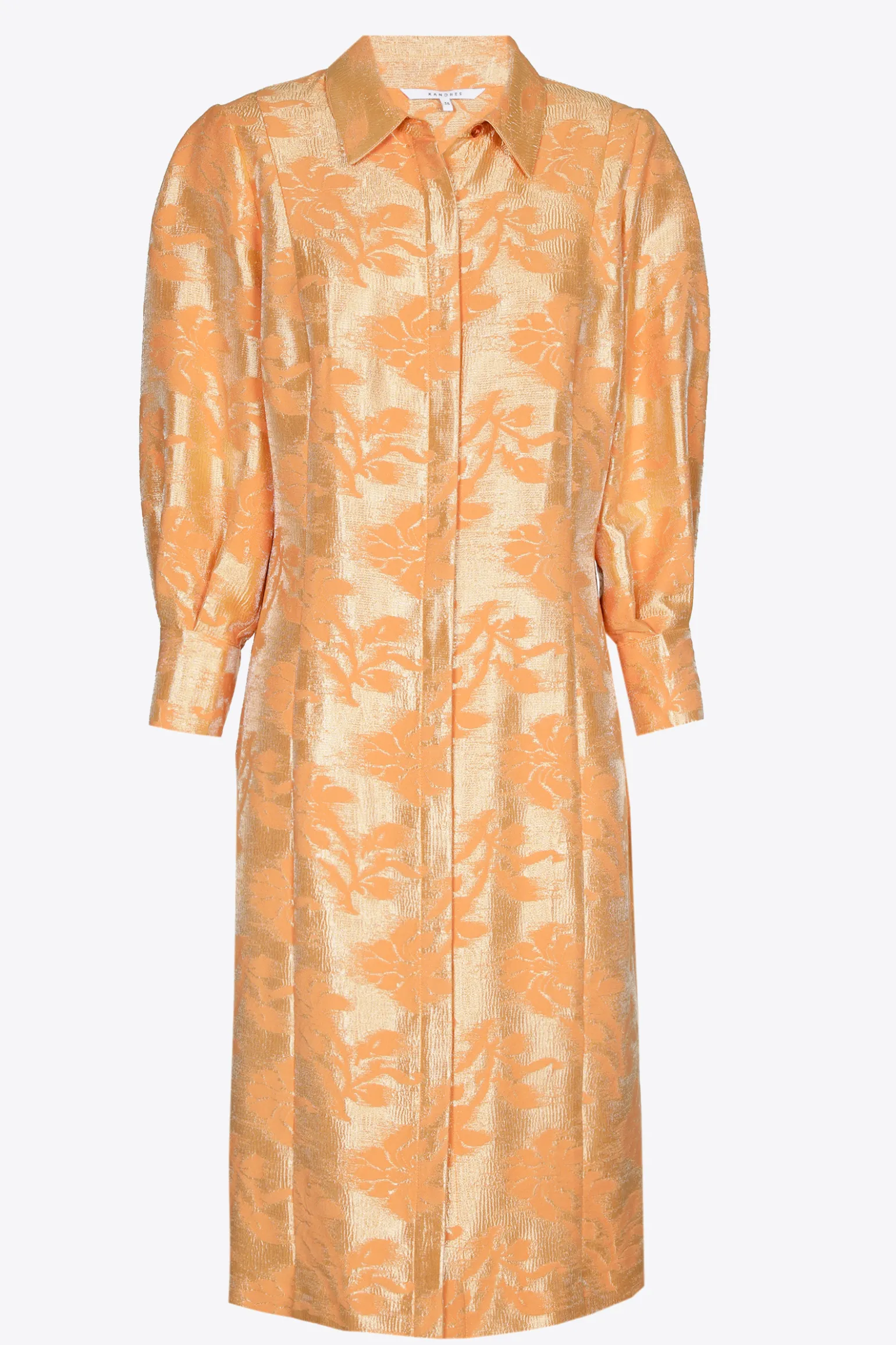 Jacquard jurk met bloemenprint