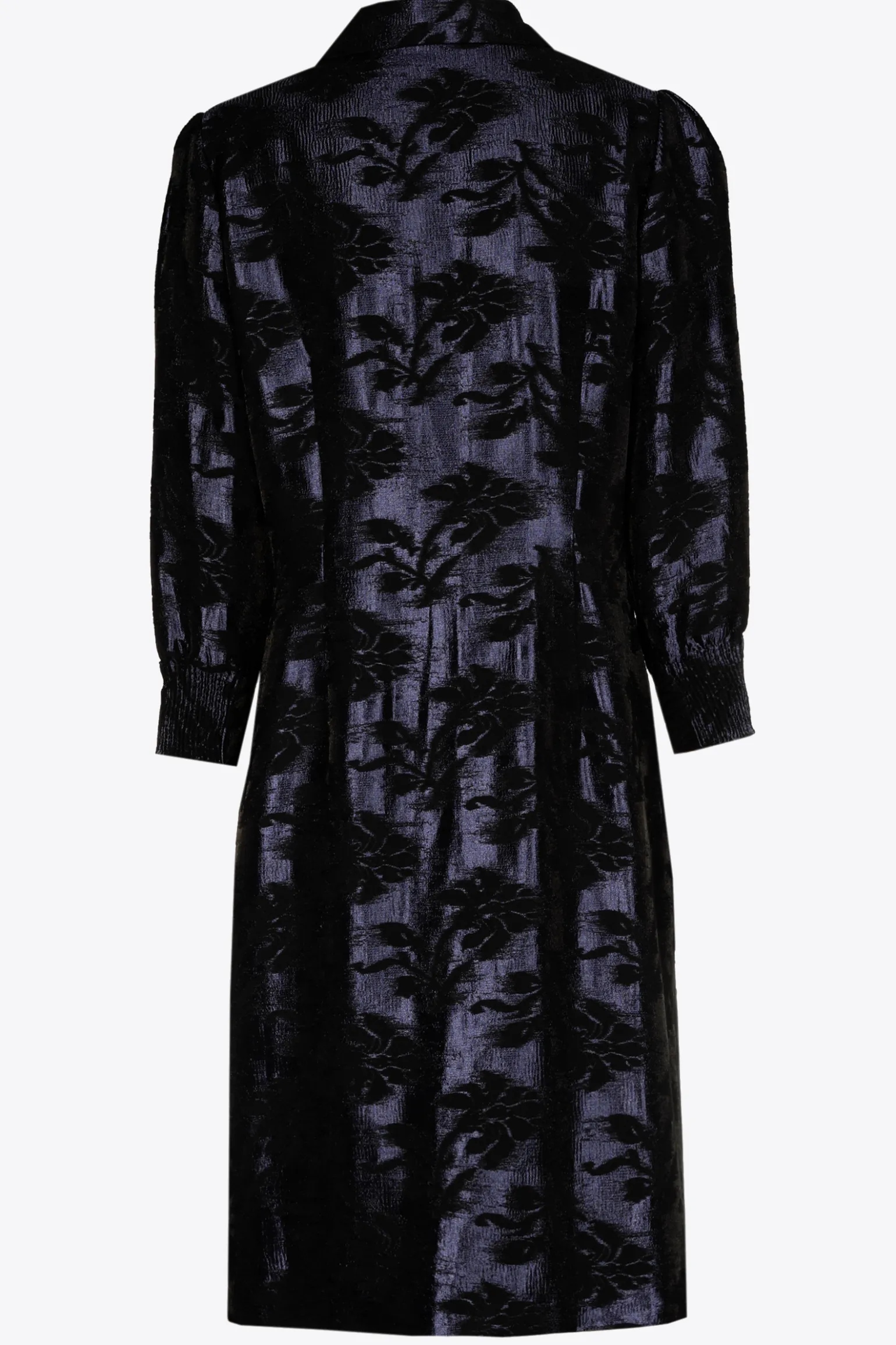 Jacquard jurk met bloemenprint