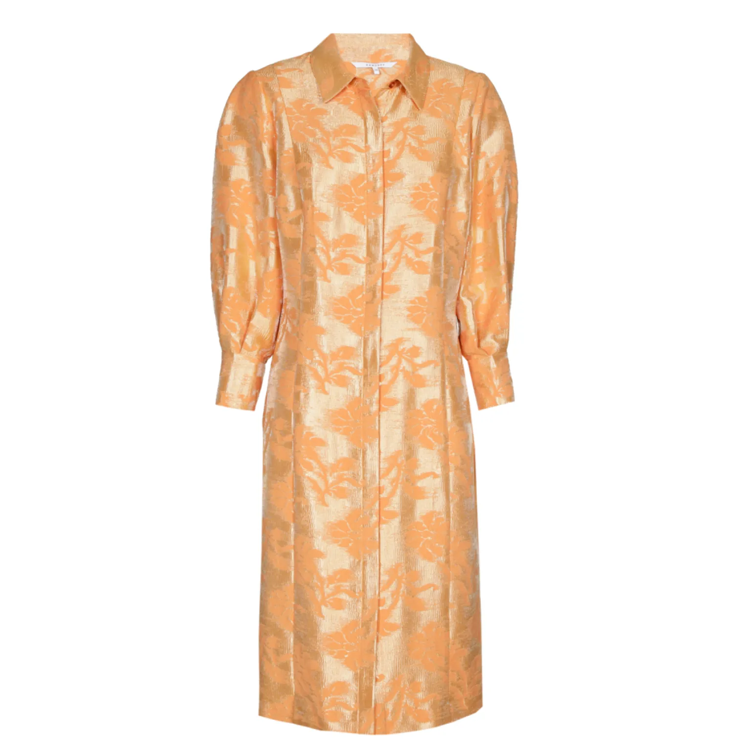 Jacquard jurk met bloemenprint