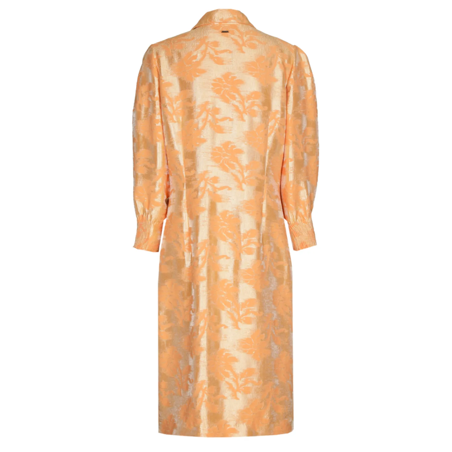 Jacquard jurk met bloemenprint