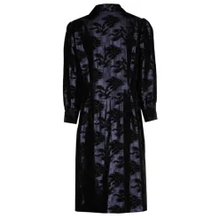 Jacquard jurk met bloemenprint