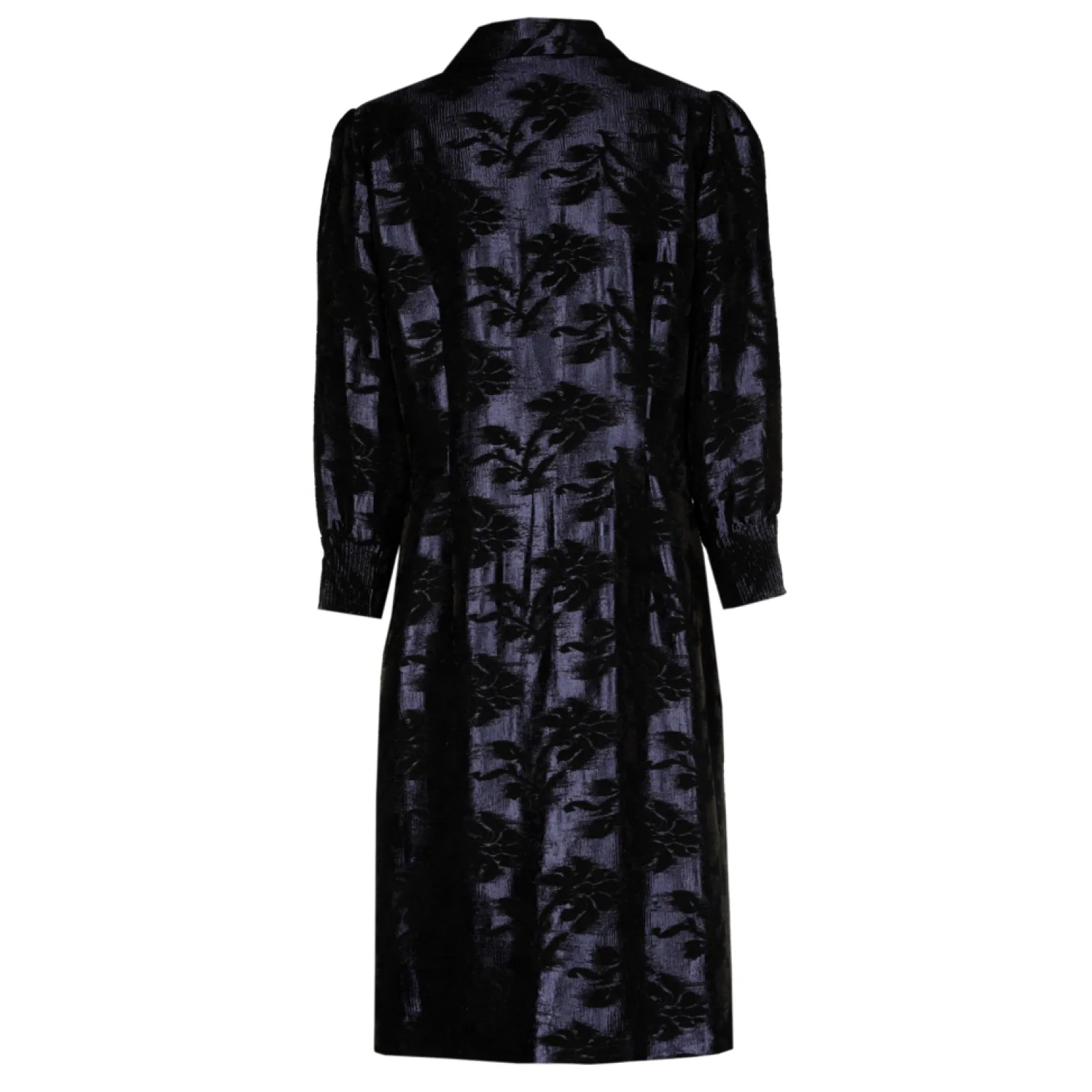 Jacquard jurk met bloemenprint