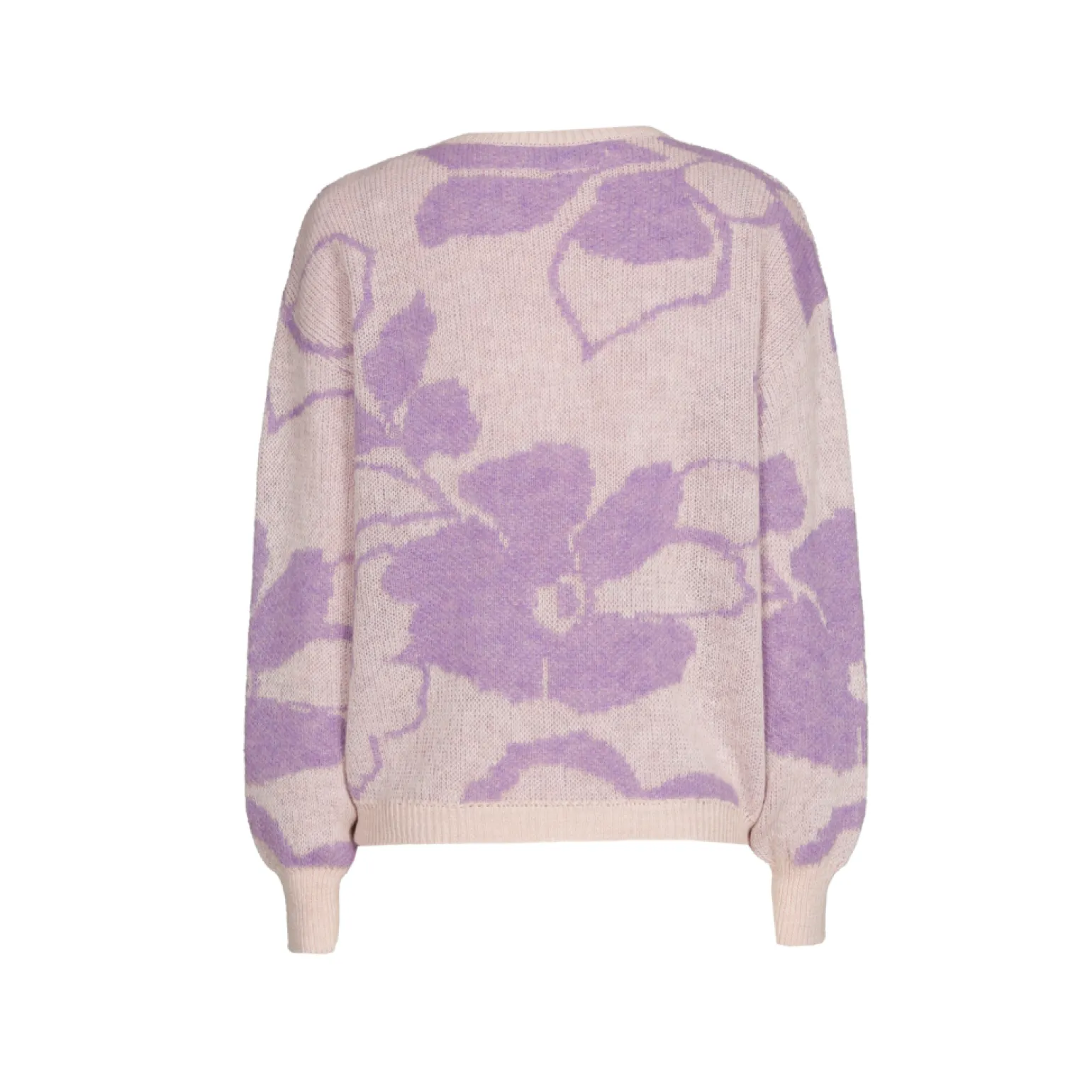 Jacquard knit met bloemenprint