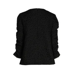 Jacquardblouse met bloemenpatroon