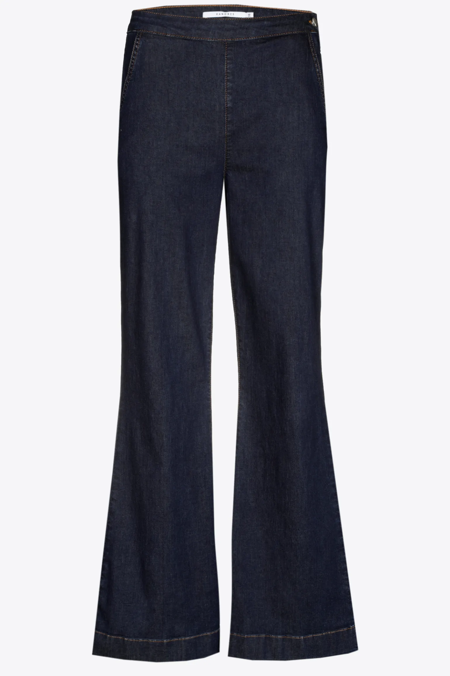 Jeansbroek met wijde pijpen