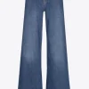 Jeansbroek met wijde pijpen
