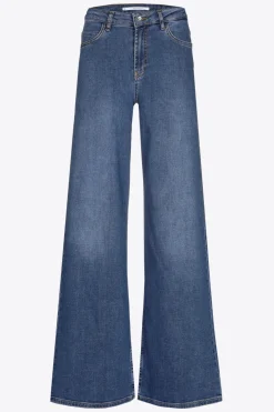 Jeansbroek met wijde pijpen