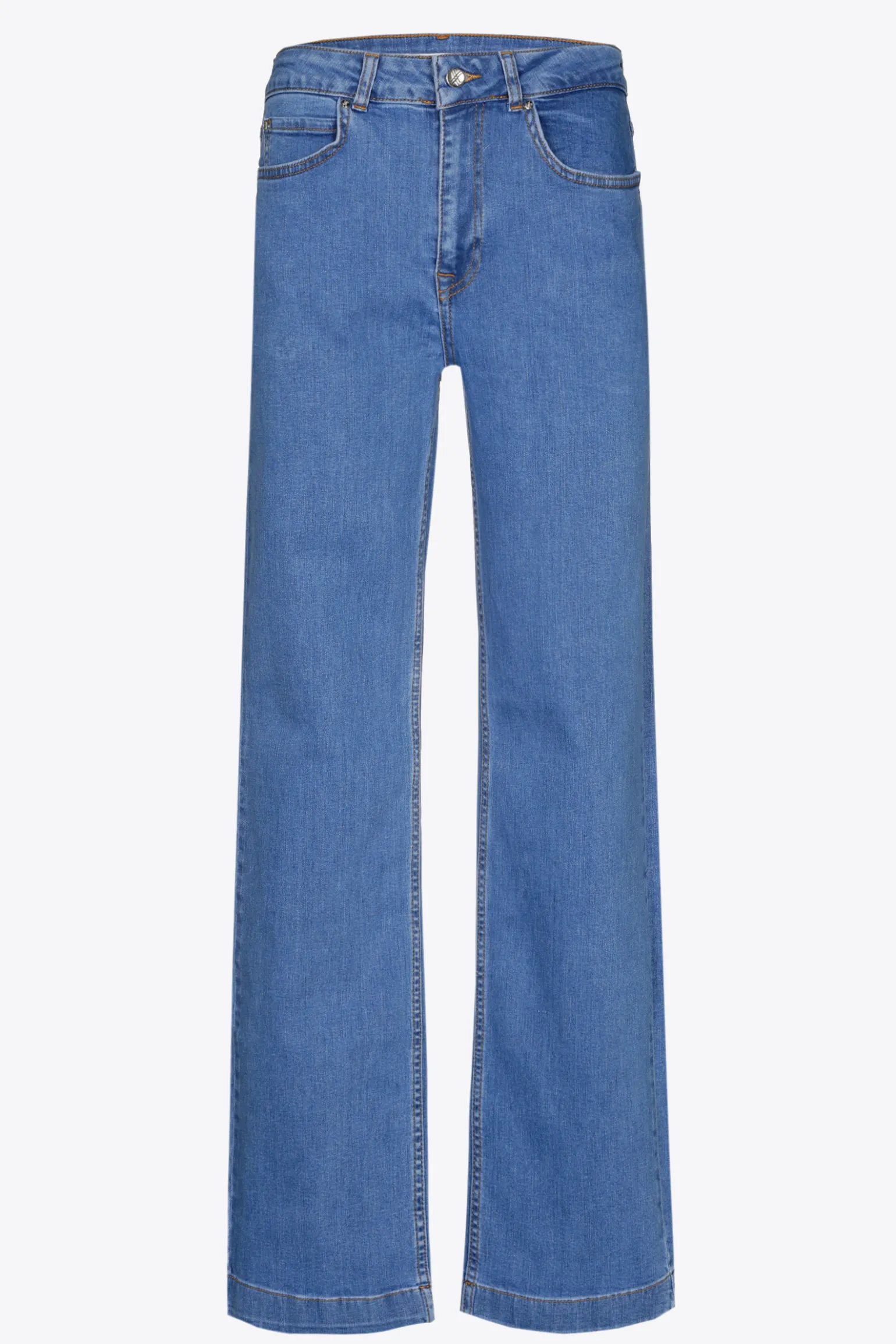 Jeansbroek met wijde pijpen