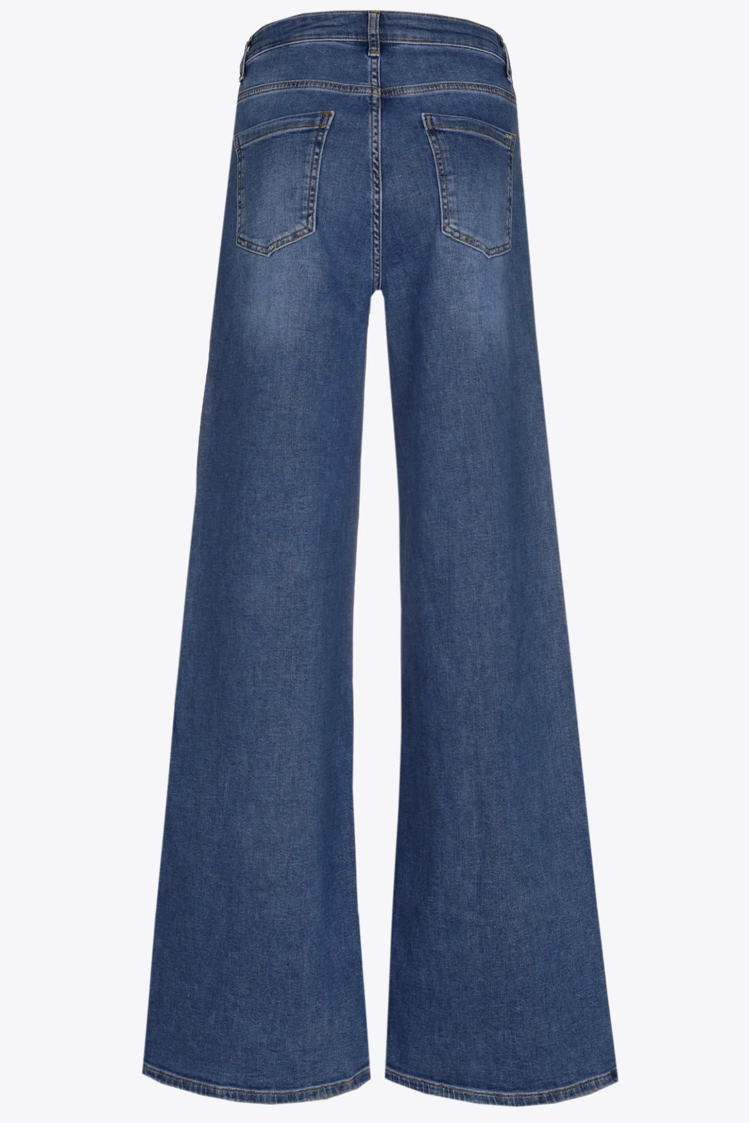 Jeansbroek met wijde pijpen