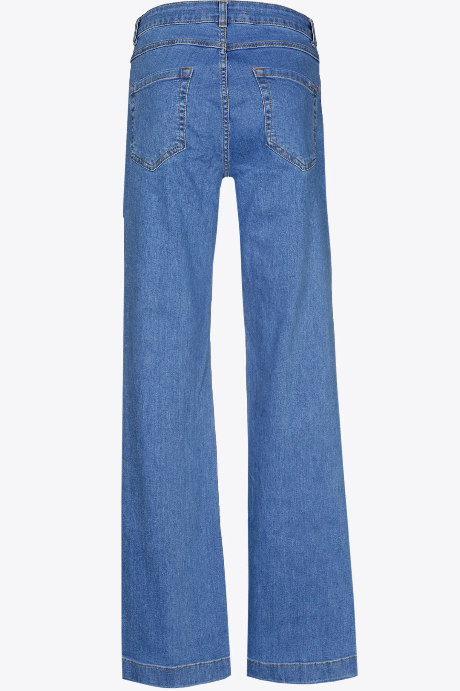 Jeansbroek met wijde pijpen
