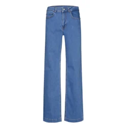 Jeansbroek met wijde pijpen