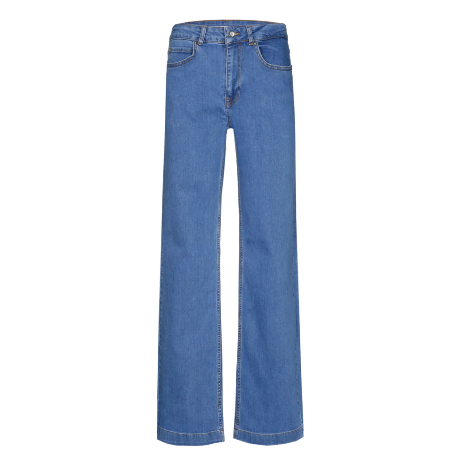 Jeansbroek met wijde pijpen