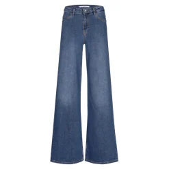 Jeansbroek met wijde pijpen