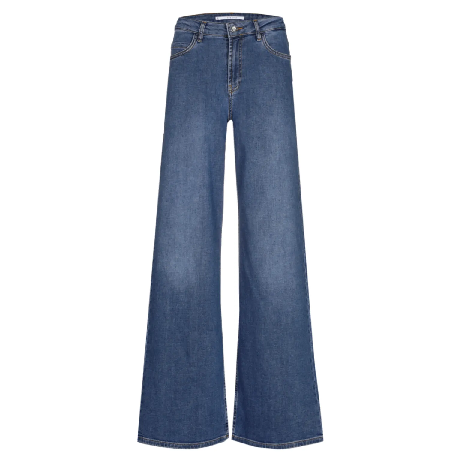 Jeansbroek met wijde pijpen
