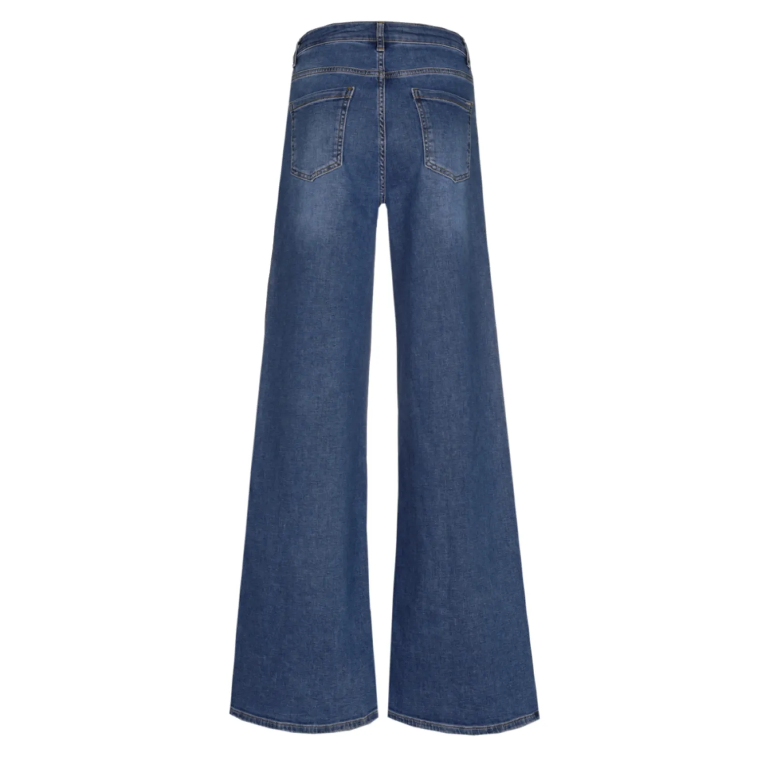 Jeansbroek met wijde pijpen