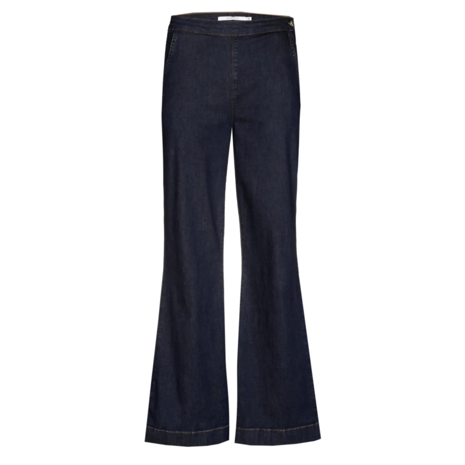 Jeansbroek met wijde pijpen