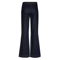 Jeansbroek met wijde pijpen