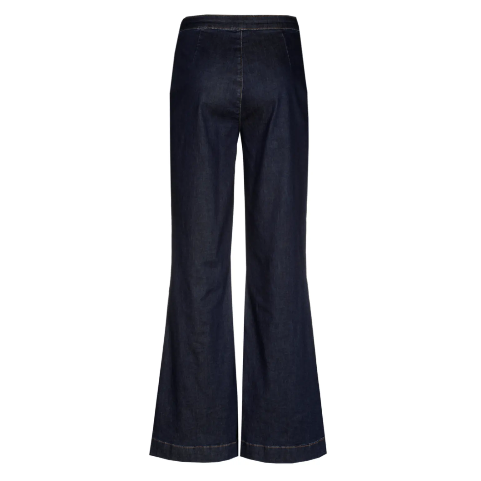 Jeansbroek met wijde pijpen