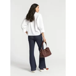 Jeansbroek met wijde pijpen