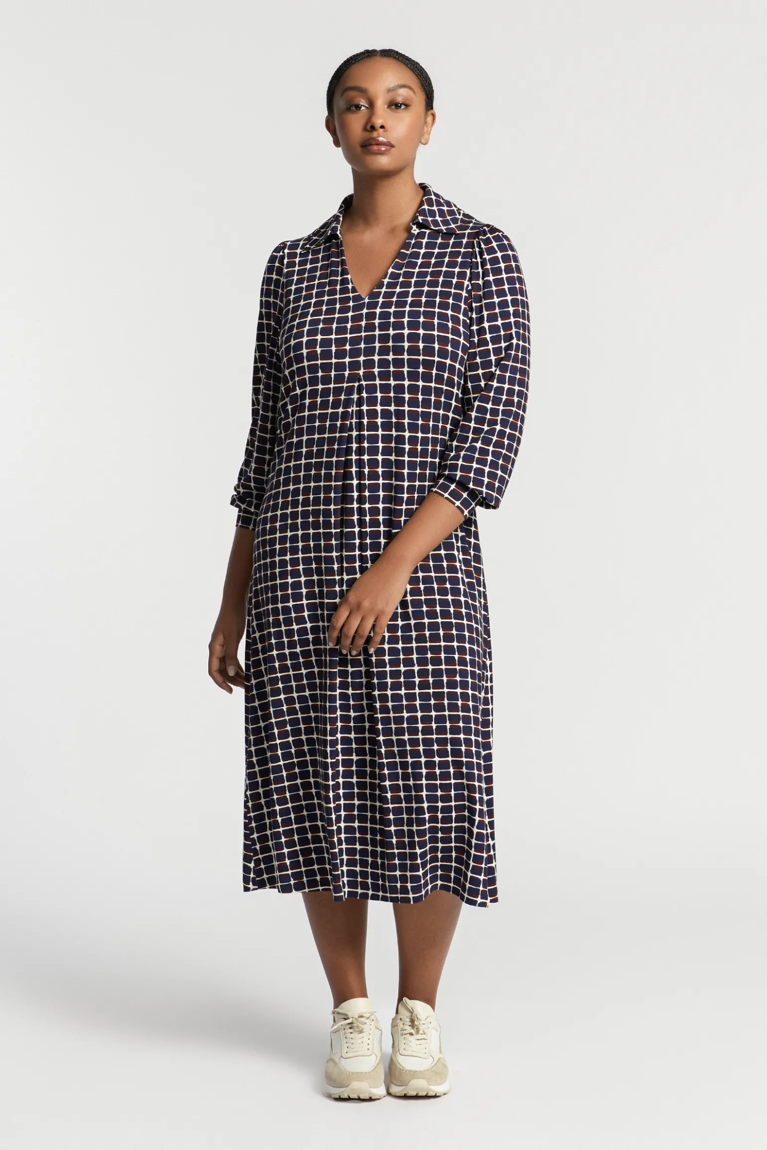 Jersey jurk met print