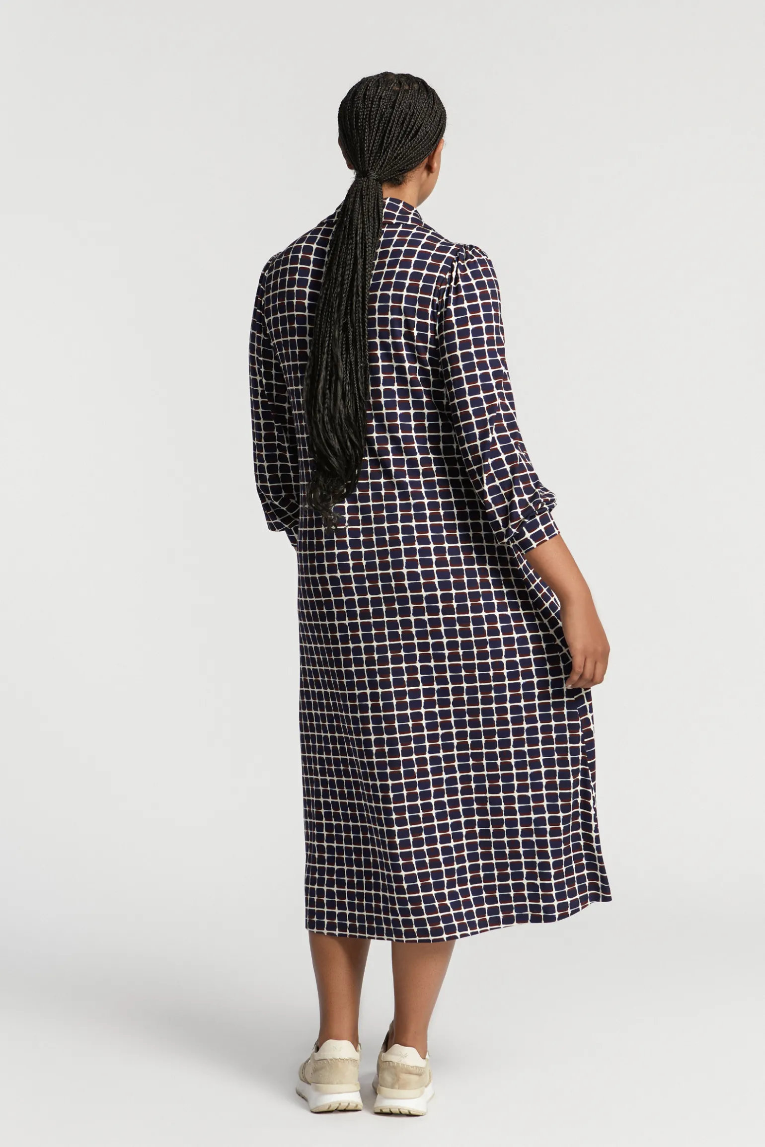 Jersey jurk met print