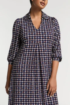 Jersey jurk met print