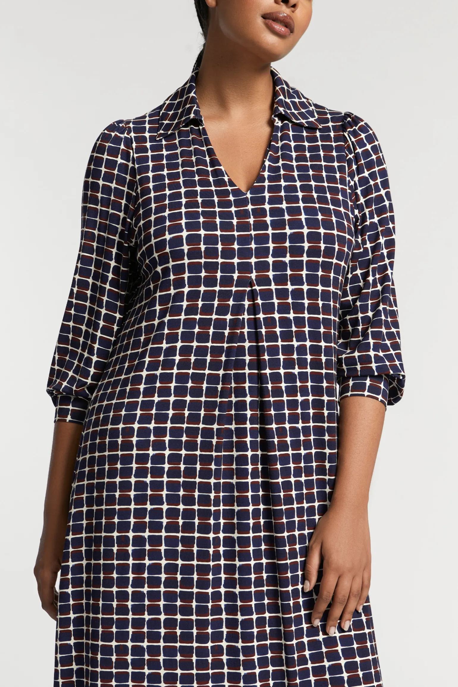 Jersey jurk met print
