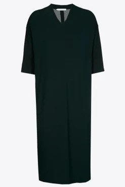 Jersey jurk met V-hals