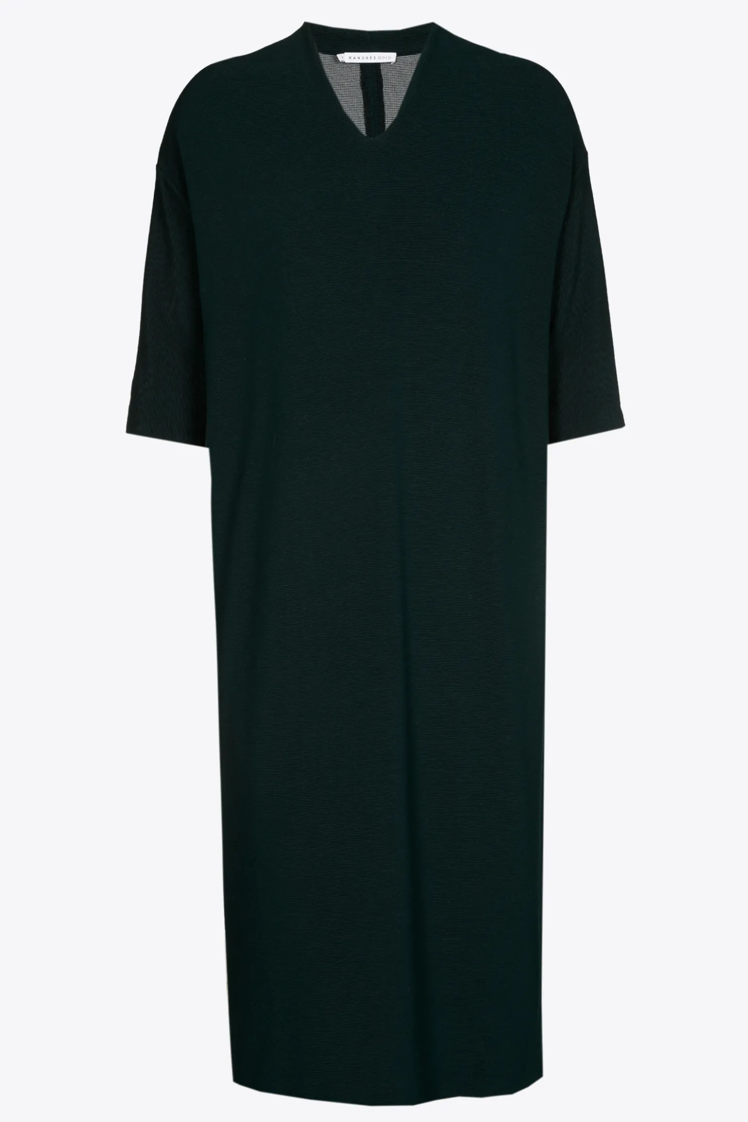 Jersey jurk met V-hals