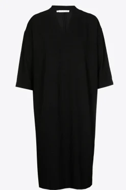 Jersey jurk met V-hals