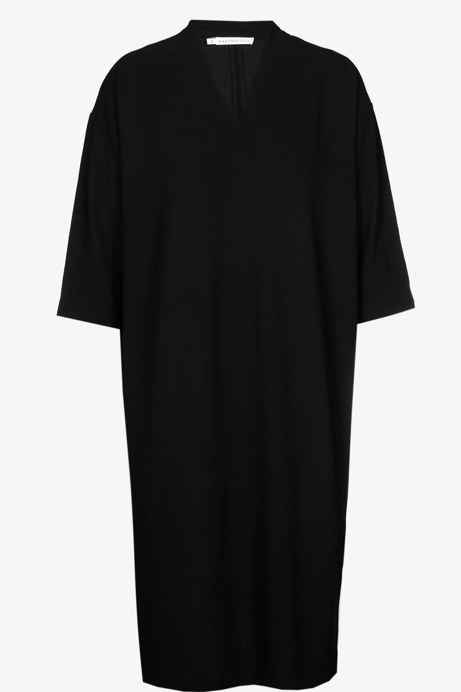 Jersey jurk met V-hals