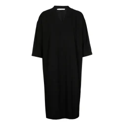 Jersey jurk met V-hals