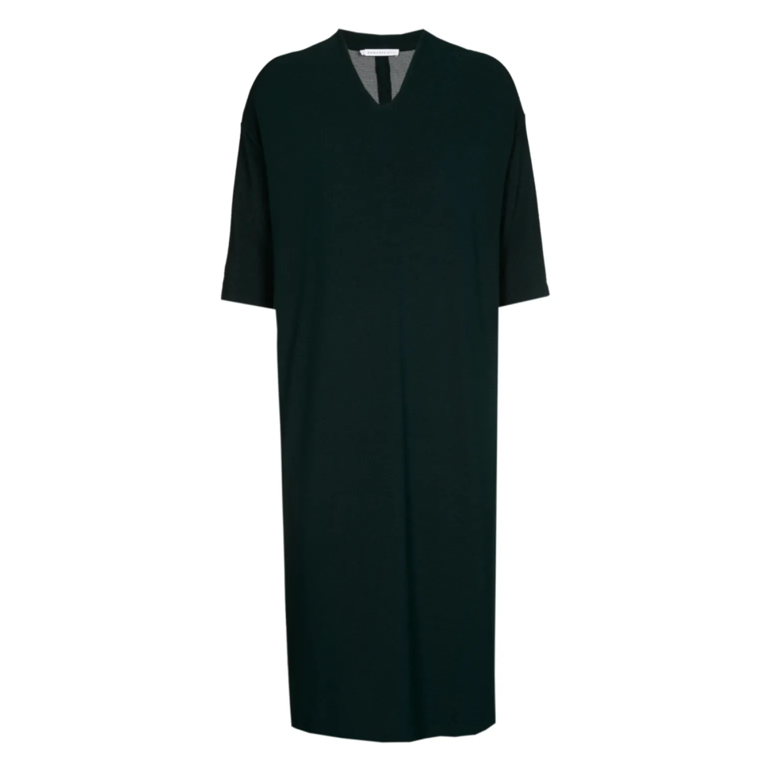 Jersey jurk met V-hals