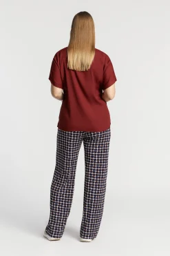 Jerseybroek met fantasieprint