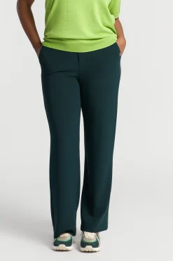 Jerseybroek met wijde pijpen
