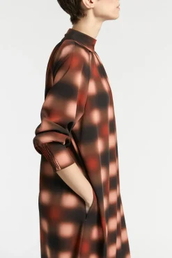 Jurk met blurred print