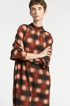 Jurk met blurred print