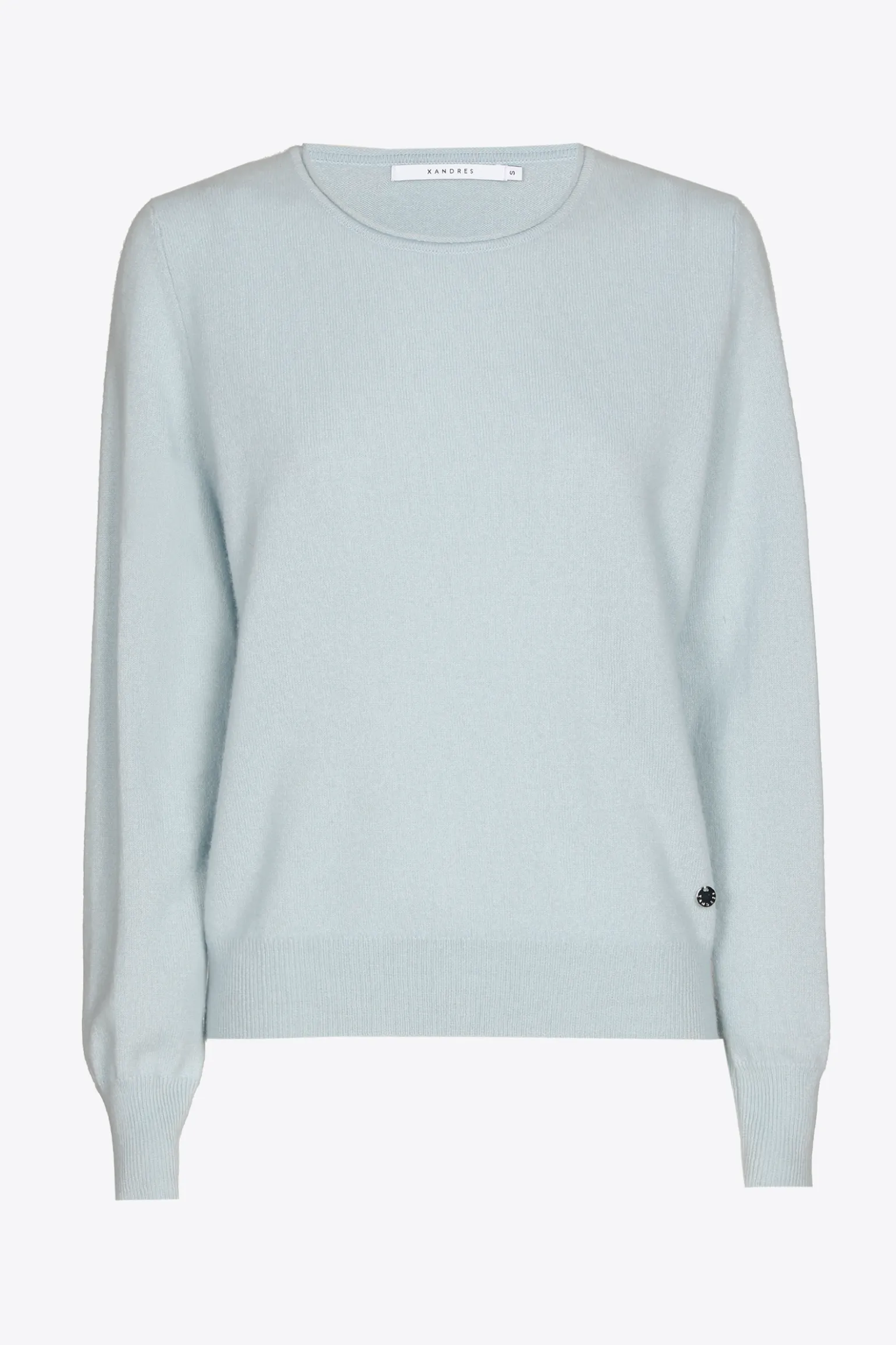 Kasjmieren pull met ronde hals