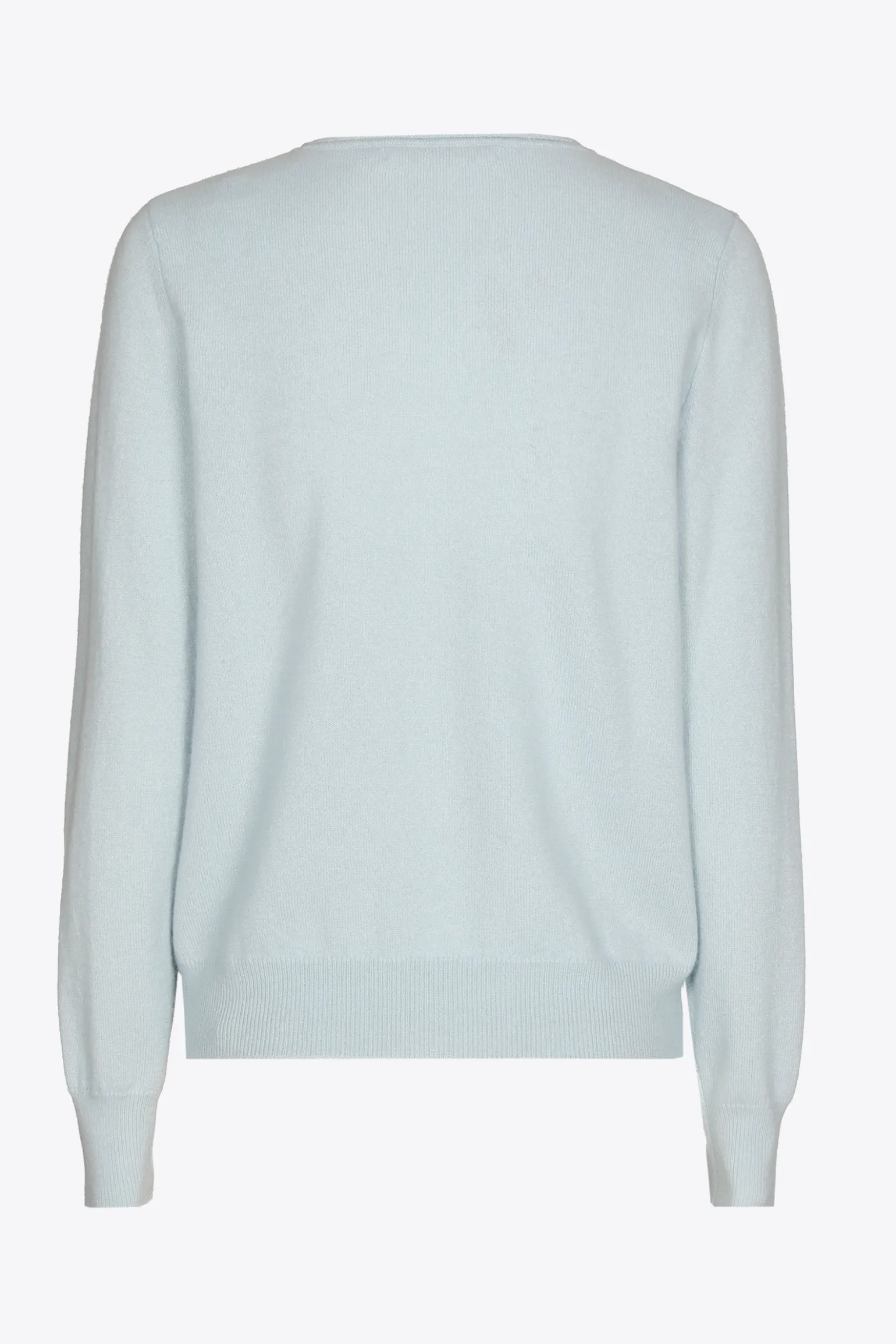 Kasjmieren pull met ronde hals