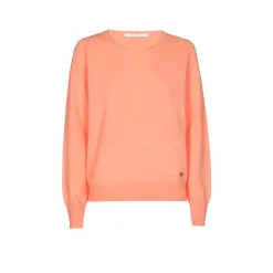 Kasjmieren pull met ronde hals