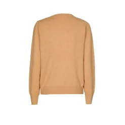 Kasjmieren pull met ronde hals
