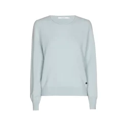 Kasjmieren pull met ronde hals