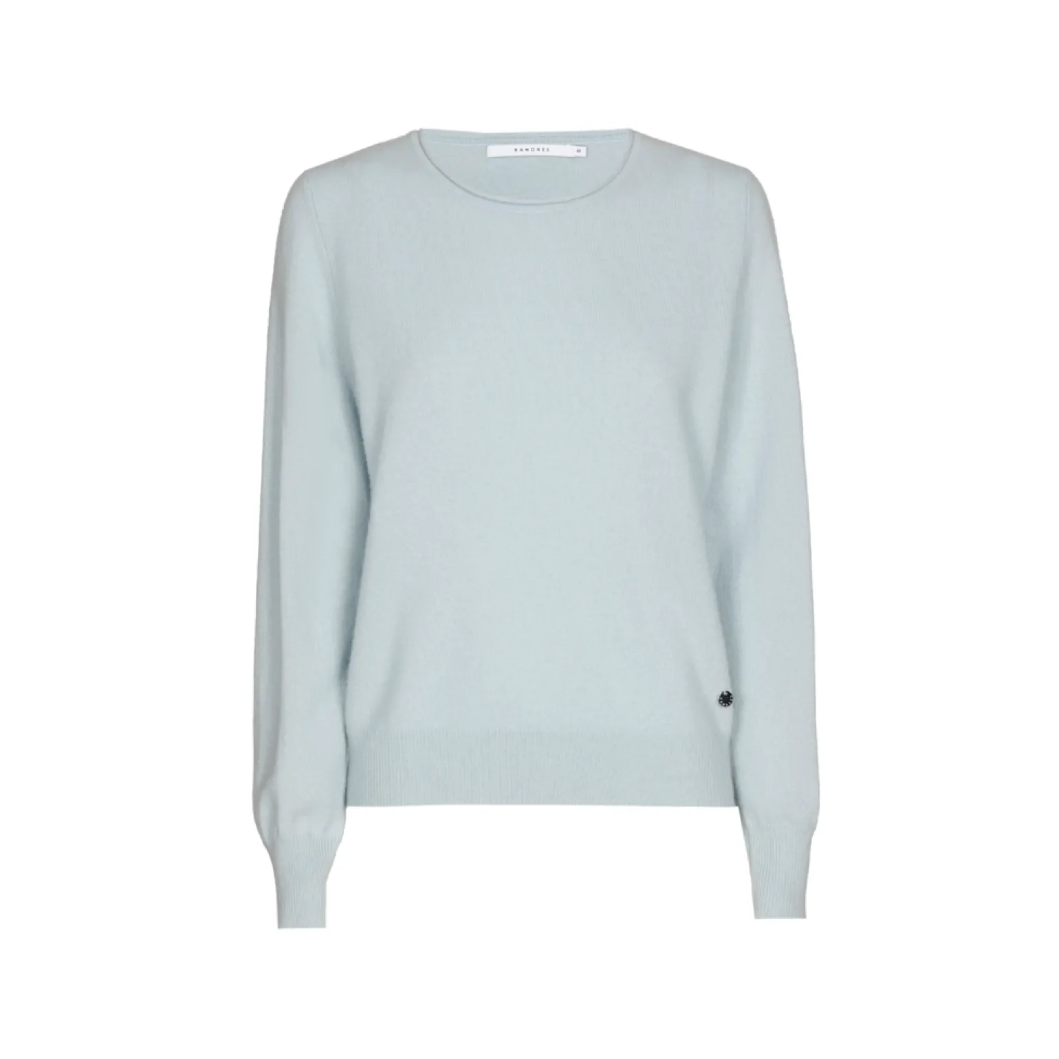 Kasjmieren pull met ronde hals