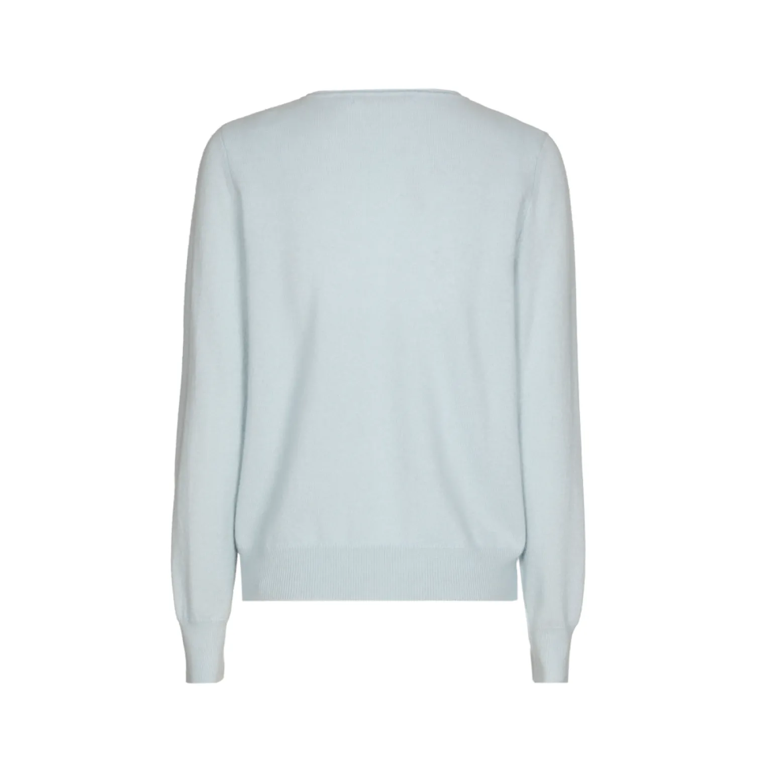 Kasjmieren pull met ronde hals
