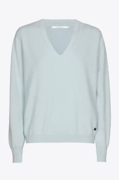 Kasjmieren pull met V-hals